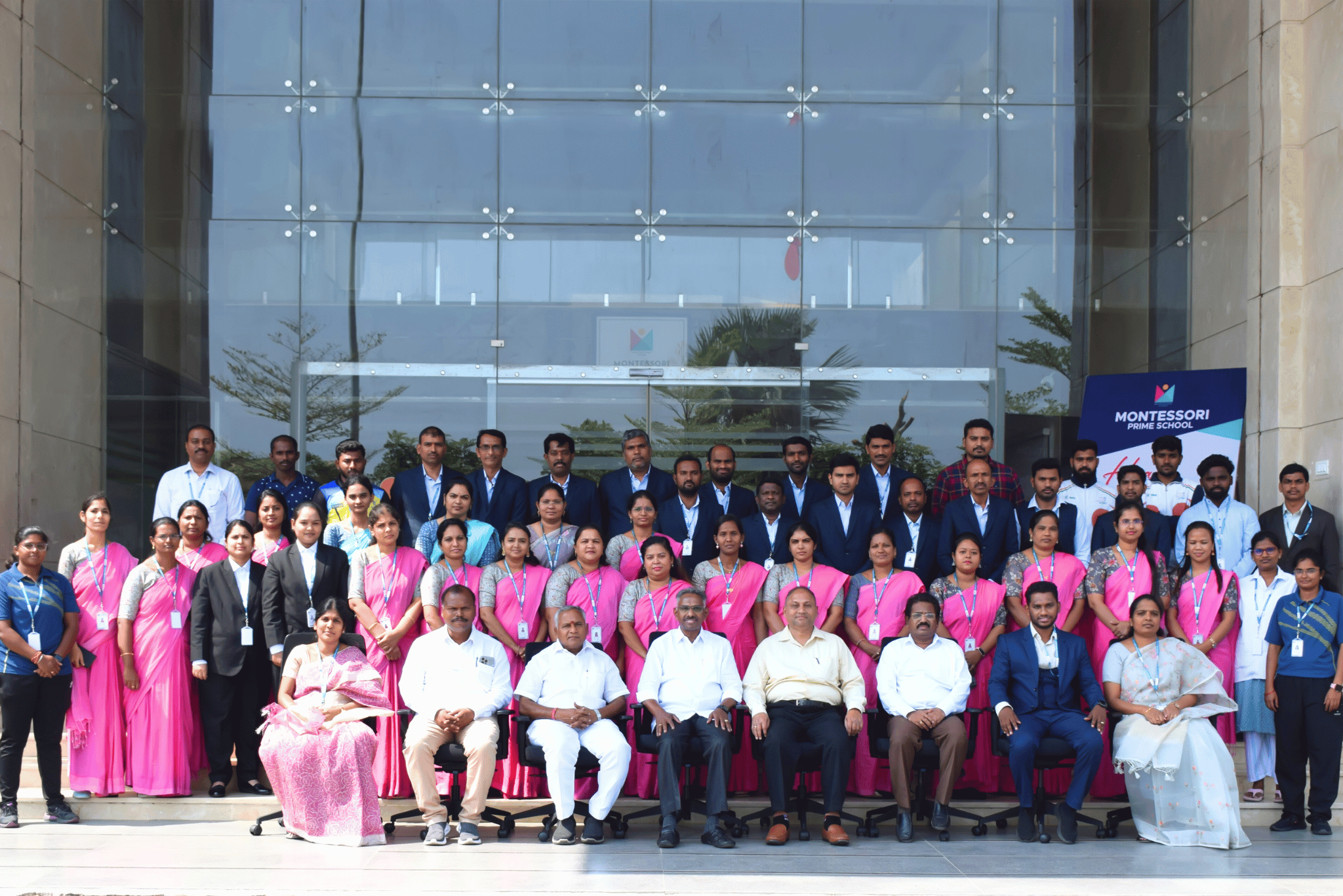 Montessori Prime School faculty and staff group photo